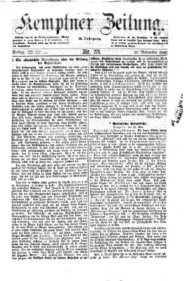 Kemptner Zeitung Freitag 16. November 1866