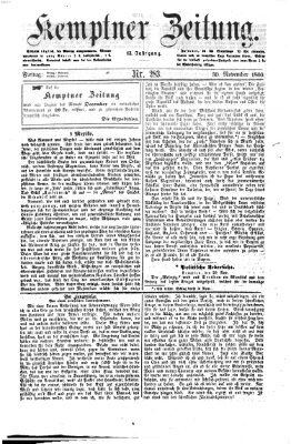 Kemptner Zeitung Freitag 30. November 1866