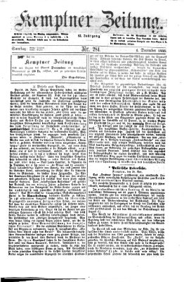 Kemptner Zeitung Samstag 1. Dezember 1866