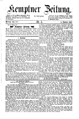 Kemptner Zeitung Freitag 4. Januar 1867