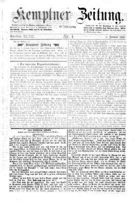 Kemptner Zeitung Samstag 5. Januar 1867