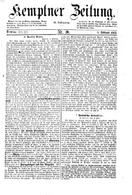 Kemptner Zeitung Dienstag 5. Februar 1867