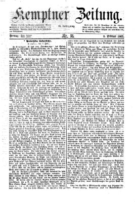 Kemptner Zeitung Freitag 8. Februar 1867