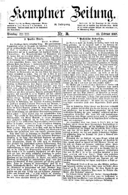 Kemptner Zeitung Dienstag 12. Februar 1867