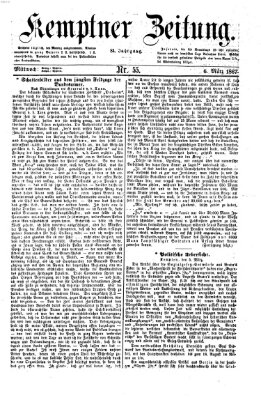 Kemptner Zeitung Mittwoch 6. März 1867