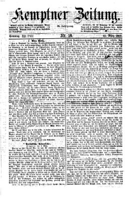 Kemptner Zeitung Sonntag 10. März 1867