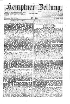 Kemptner Zeitung Sonntag 5. Mai 1867