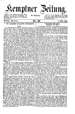 Kemptner Zeitung Dienstag 7. Mai 1867