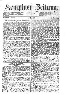 Kemptner Zeitung Donnerstag 9. Mai 1867