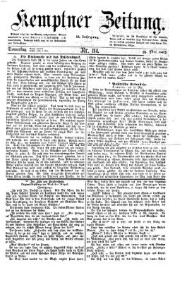 Kemptner Zeitung Donnerstag 16. Mai 1867