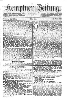 Kemptner Zeitung Sonntag 19. Mai 1867