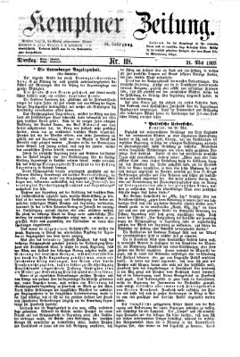 Kemptner Zeitung Dienstag 21. Mai 1867