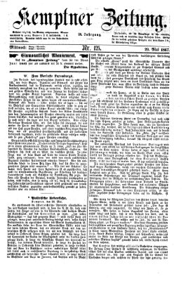 Kemptner Zeitung Mittwoch 29. Mai 1867