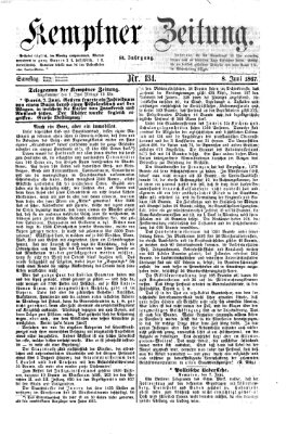 Kemptner Zeitung Samstag 8. Juni 1867