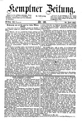 Kemptner Zeitung Freitag 28. Juni 1867