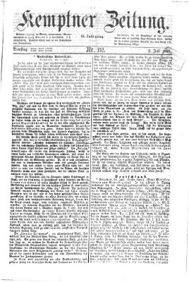 Kemptner Zeitung Dienstag 2. Juli 1867