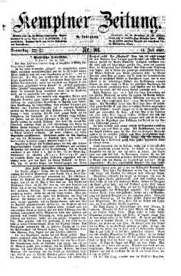 Kemptner Zeitung Donnerstag 11. Juli 1867