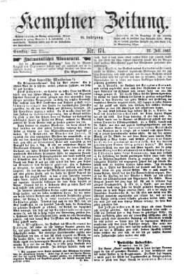 Kemptner Zeitung Samstag 27. Juli 1867