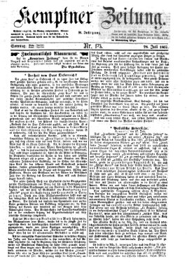 Kemptner Zeitung Sonntag 28. Juli 1867