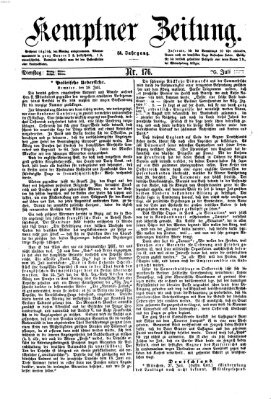 Kemptner Zeitung Montag 29. Juli 1867