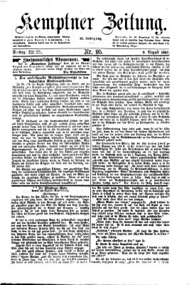 Kemptner Zeitung Freitag 9. August 1867