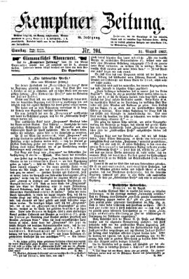 Kemptner Zeitung Samstag 31. August 1867