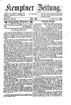 Kemptner Zeitung Mittwoch 4. September 1867