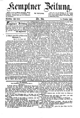 Kemptner Zeitung Samstag 5. Oktober 1867