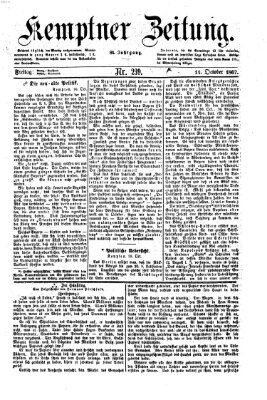 Kemptner Zeitung Freitag 11. Oktober 1867