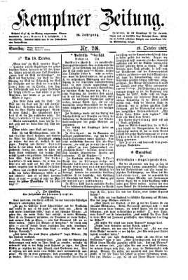 Kemptner Zeitung Samstag 19. Oktober 1867