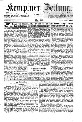 Kemptner Zeitung Sonntag 27. Oktober 1867