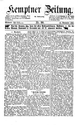 Kemptner Zeitung Mittwoch 13. November 1867