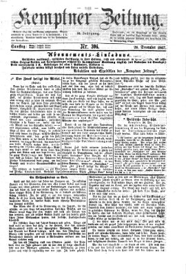 Kemptner Zeitung Samstag 28. Dezember 1867