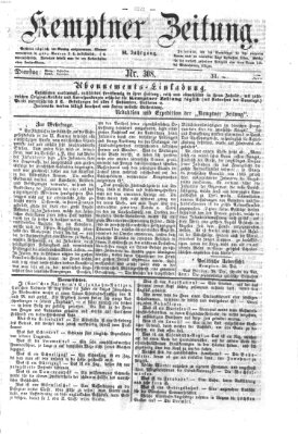 Kemptner Zeitung Dienstag 31. Dezember 1867