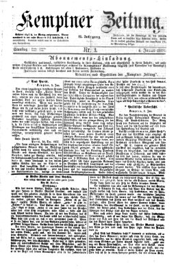 Kemptner Zeitung Samstag 4. Januar 1868