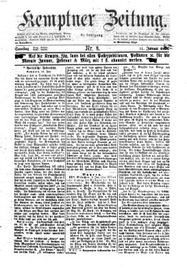 Kemptner Zeitung Samstag 11. Januar 1868