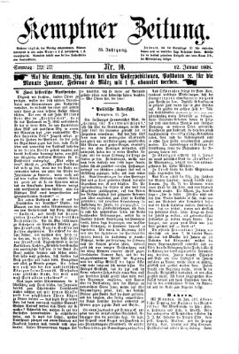 Kemptner Zeitung Sonntag 12. Januar 1868