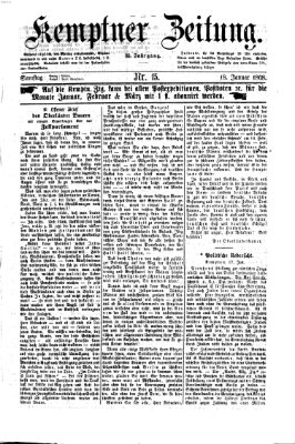 Kemptner Zeitung Samstag 18. Januar 1868