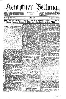 Kemptner Zeitung Sonntag 19. Januar 1868