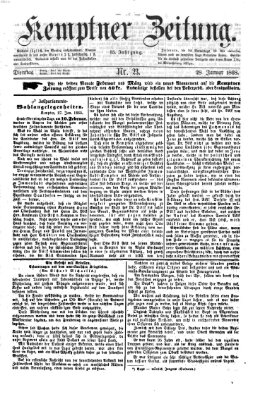 Kemptner Zeitung Dienstag 28. Januar 1868