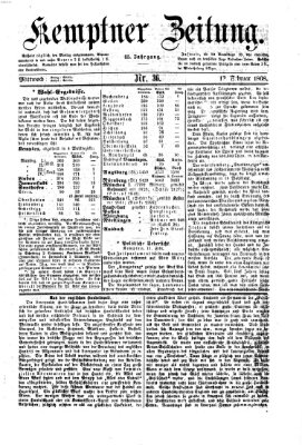 Kemptner Zeitung Mittwoch 12. Februar 1868