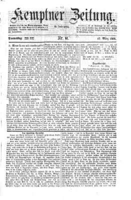 Kemptner Zeitung Donnerstag 12. März 1868