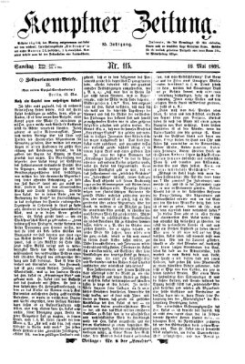 Kemptner Zeitung Samstag 16. Mai 1868