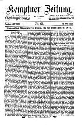 Kemptner Zeitung Samstag 23. Mai 1868