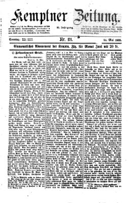 Kemptner Zeitung Sonntag 24. Mai 1868