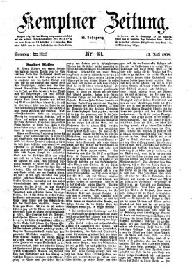 Kemptner Zeitung Sonntag 12. Juli 1868