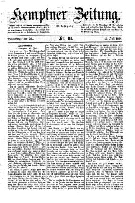 Kemptner Zeitung Donnerstag 16. Juli 1868