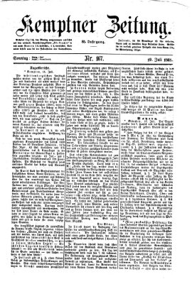 Kemptner Zeitung Sonntag 19. Juli 1868