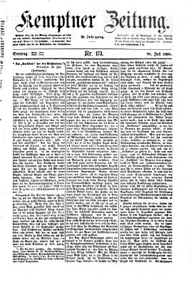 Kemptner Zeitung Sonntag 26. Juli 1868