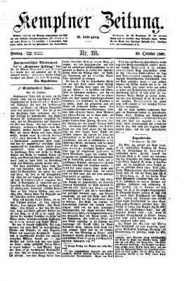 Kemptner Zeitung Freitag 30. Oktober 1868